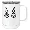 15 oz. White Vacuum Insulated Mug w/Slider Lid Thumbnail