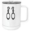15 oz. White Vacuum Insulated Mug w/Slider Lid Thumbnail