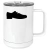 15 oz. White Vacuum Insulated Mug w/Slider Lid Thumbnail
