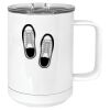 15 oz. White Vacuum Insulated Mug w/Slider Lid Thumbnail