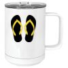 15 oz. White Vacuum Insulated Mug w/Slider Lid Thumbnail