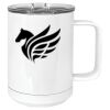 15 oz. White Vacuum Insulated Mug w/Slider Lid Thumbnail