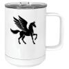 15 oz. White Vacuum Insulated Mug w/Slider Lid Thumbnail