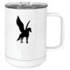 15 oz. White Vacuum Insulated Mug w/Slider Lid Thumbnail