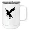 15 oz. White Vacuum Insulated Mug w/Slider Lid Thumbnail