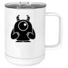 15 oz. White Vacuum Insulated Mug w/Slider Lid Thumbnail