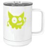 15 oz. White Vacuum Insulated Mug w/Slider Lid Thumbnail