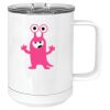 15 oz. White Vacuum Insulated Mug w/Slider Lid Thumbnail