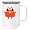 15 oz. White Vacuum Insulated Mug w/Slider Lid Thumbnail