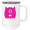 15 oz. White Vacuum Insulated Mug w/Slider Lid Thumbnail