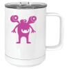 15 oz. White Vacuum Insulated Mug w/Slider Lid Thumbnail