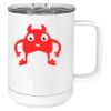 15 oz. White Vacuum Insulated Mug w/Slider Lid Thumbnail