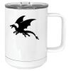 15 oz. White Vacuum Insulated Mug w/Slider Lid Thumbnail