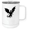 15 oz. White Vacuum Insulated Mug w/Slider Lid Thumbnail