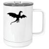 15 oz. White Vacuum Insulated Mug w/Slider Lid Thumbnail