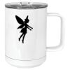 15 oz. White Vacuum Insulated Mug w/Slider Lid Thumbnail