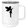 15 oz. White Vacuum Insulated Mug w/Slider Lid Thumbnail