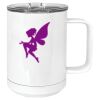 15 oz. White Vacuum Insulated Mug w/Slider Lid Thumbnail