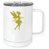 15 oz. White Vacuum Insulated Mug w/Slider Lid Thumbnail