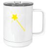 15 oz. White Vacuum Insulated Mug w/Slider Lid Thumbnail