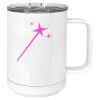 15 oz. White Vacuum Insulated Mug w/Slider Lid Thumbnail