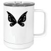 15 oz. White Vacuum Insulated Mug w/Slider Lid Thumbnail