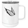 15 oz. White Vacuum Insulated Mug w/Slider Lid Thumbnail