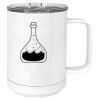 15 oz. White Vacuum Insulated Mug w/Slider Lid Thumbnail