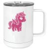 15 oz. White Vacuum Insulated Mug w/Slider Lid Thumbnail