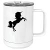15 oz. White Vacuum Insulated Mug w/Slider Lid Thumbnail