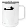 15 oz. White Vacuum Insulated Mug w/Slider Lid Thumbnail