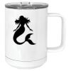 15 oz. White Vacuum Insulated Mug w/Slider Lid Thumbnail