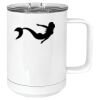 15 oz. White Vacuum Insulated Mug w/Slider Lid Thumbnail