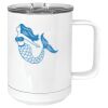 15 oz. White Vacuum Insulated Mug w/Slider Lid Thumbnail