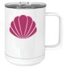 15 oz. White Vacuum Insulated Mug w/Slider Lid Thumbnail