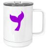 15 oz. White Vacuum Insulated Mug w/Slider Lid Thumbnail