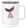 15 oz. White Vacuum Insulated Mug w/Slider Lid Thumbnail