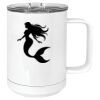 15 oz. White Vacuum Insulated Mug w/Slider Lid Thumbnail