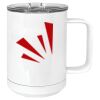 15 oz. White Vacuum Insulated Mug w/Slider Lid Thumbnail