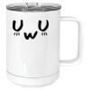 15 oz. White Vacuum Insulated Mug w/Slider Lid Thumbnail