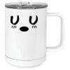 15 oz. White Vacuum Insulated Mug w/Slider Lid Thumbnail