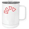 15 oz. White Vacuum Insulated Mug w/Slider Lid Thumbnail