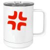 15 oz. White Vacuum Insulated Mug w/Slider Lid Thumbnail