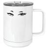 15 oz. White Vacuum Insulated Mug w/Slider Lid Thumbnail