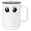 15 oz. White Vacuum Insulated Mug w/Slider Lid Thumbnail