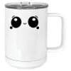 15 oz. White Vacuum Insulated Mug w/Slider Lid Thumbnail