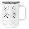 15 oz. White Vacuum Insulated Mug w/Slider Lid Thumbnail