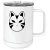15 oz. White Vacuum Insulated Mug w/Slider Lid Thumbnail