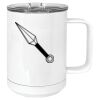 15 oz. White Vacuum Insulated Mug w/Slider Lid Thumbnail
