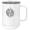 15 oz. White Vacuum Insulated Mug w/Slider Lid Thumbnail